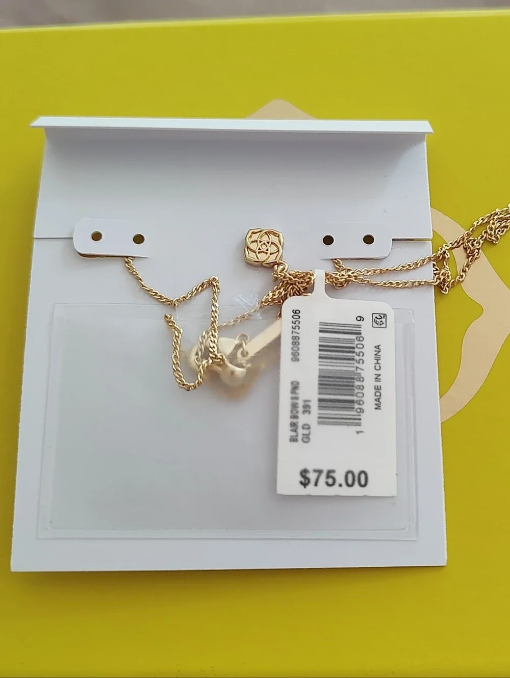 NWT & Box Kendra Scott Blair Bow Necklace